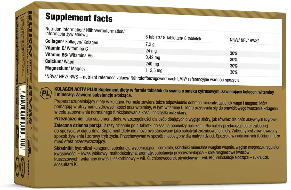 Kolagen Activ Plus Sport Edition (80 Tabletten) – Bild 2
