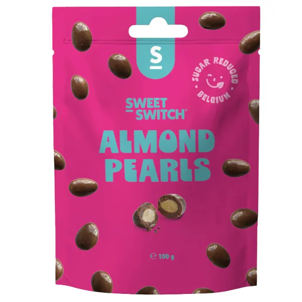 Sweet Switch Almonds Pearls – Mandeln in Schokolade ohne Zucker