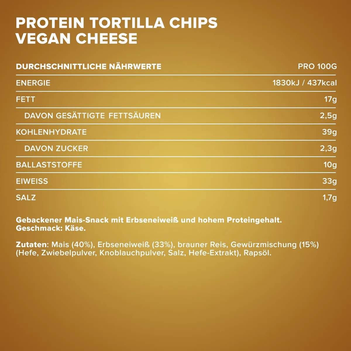 Protein Tortilla Chips 1.0 (60g) - Vegan Cheese Style – Bild 4