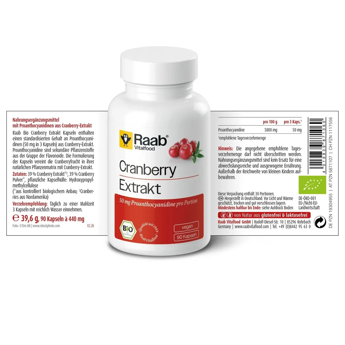 Bio Cranberry Extrakt (90 Kapseln) – Bild 2