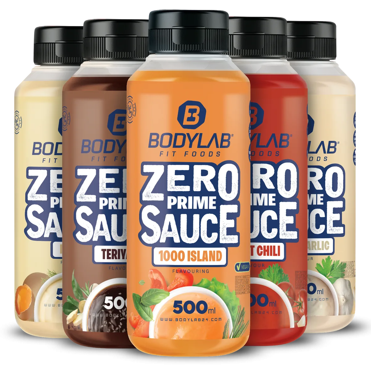 5 x ZERO PRIME Saucen (je 500ml)