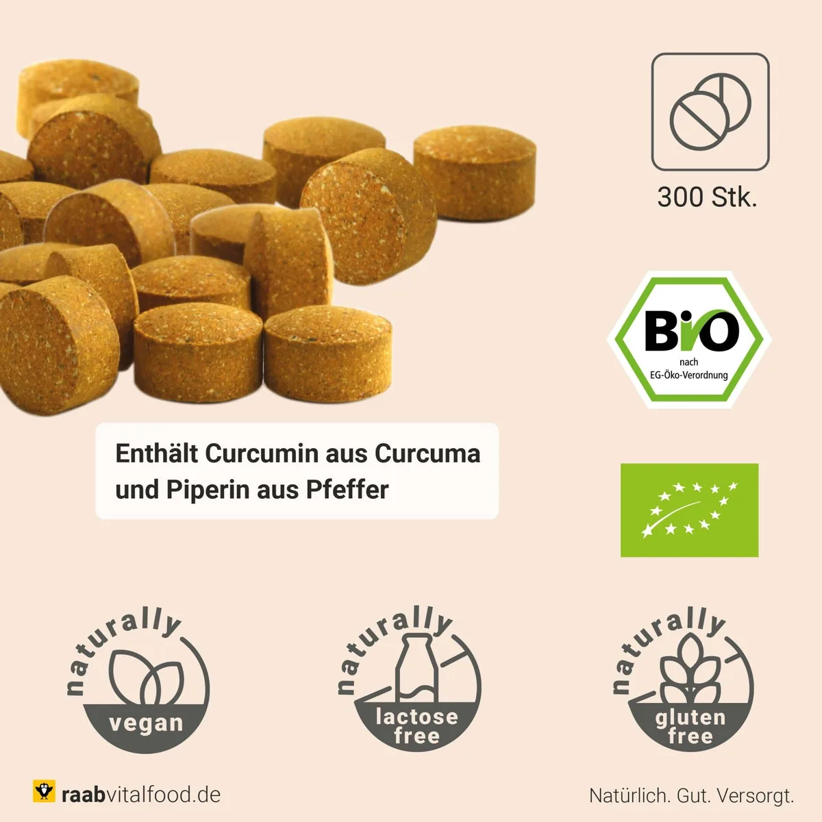 Bio Curcuma (300 Tabletten) – Bild 4