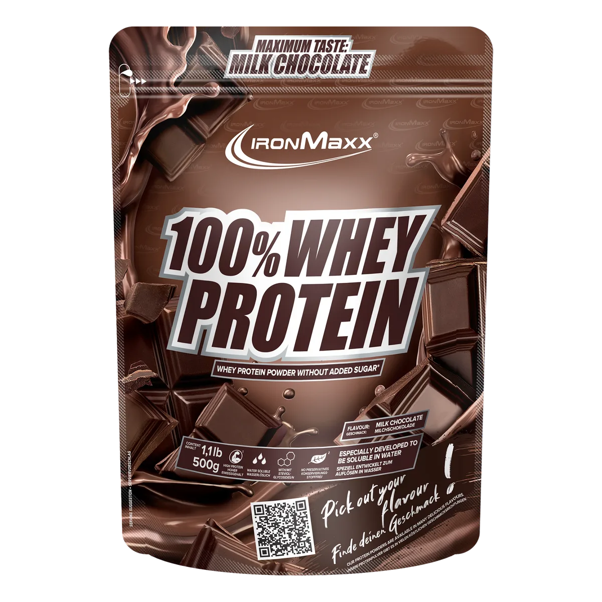 100% Whey Protein (500g) - Milchschokolade