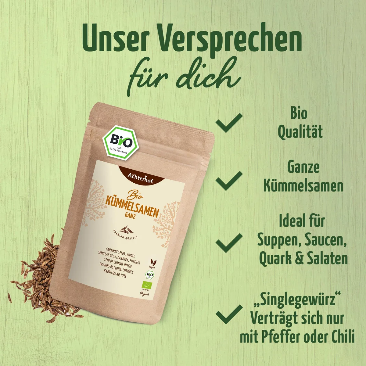 Kümmelsamen ganz Bio (250g) – Bild 4