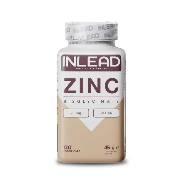 Inlead Nutrition Zinc Bisglycinate, 120 kaps.