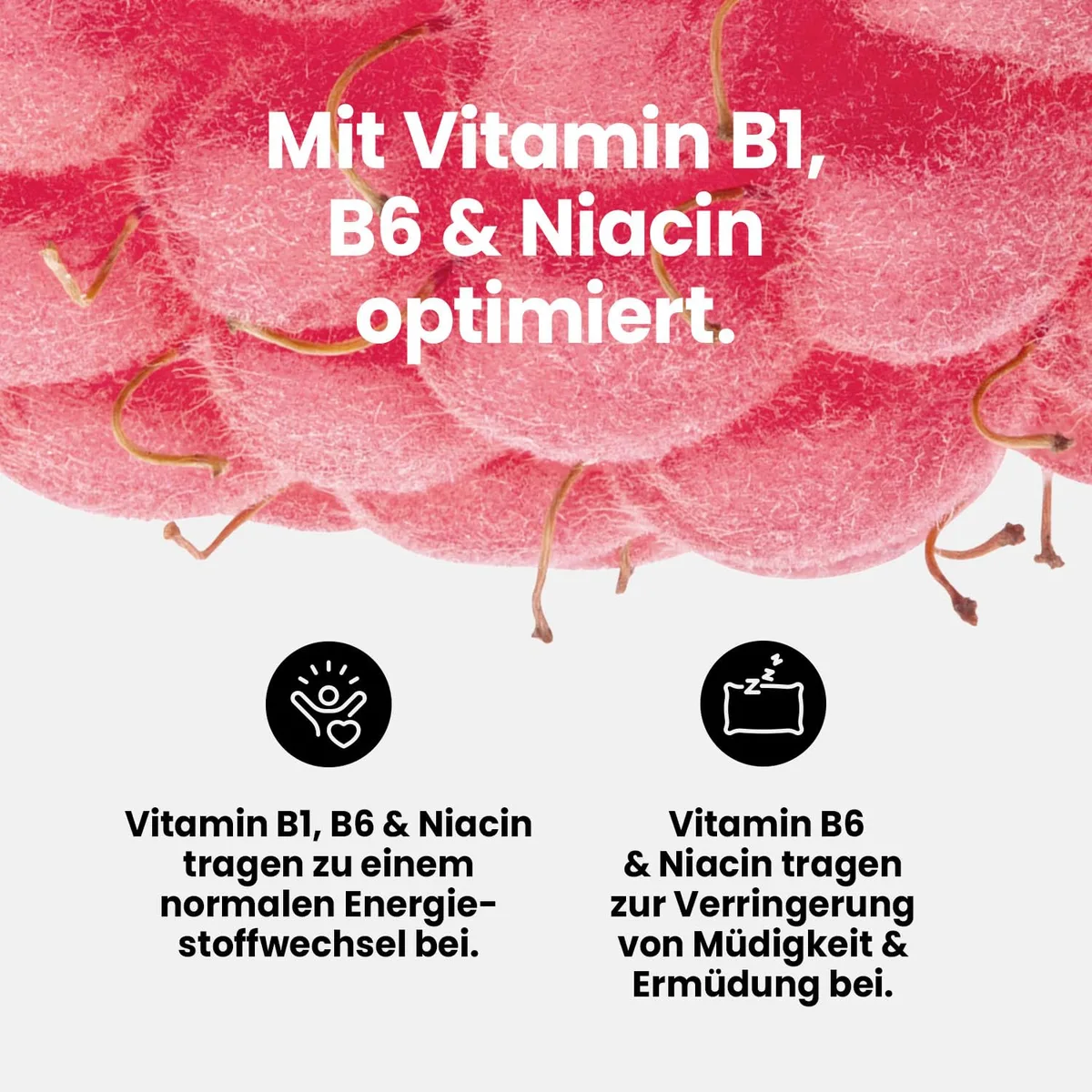 Best Body Nutrition ZEROP Vital Zuckerfreies Getränkekonzentrat Sirup Himbeere Ohne Aspartam 1 L ergibt 80 L Getränk Fitness Drink mit Vitaminen B1 B6 Niacin Kalorienarm Wassersprudler – Bild 4
