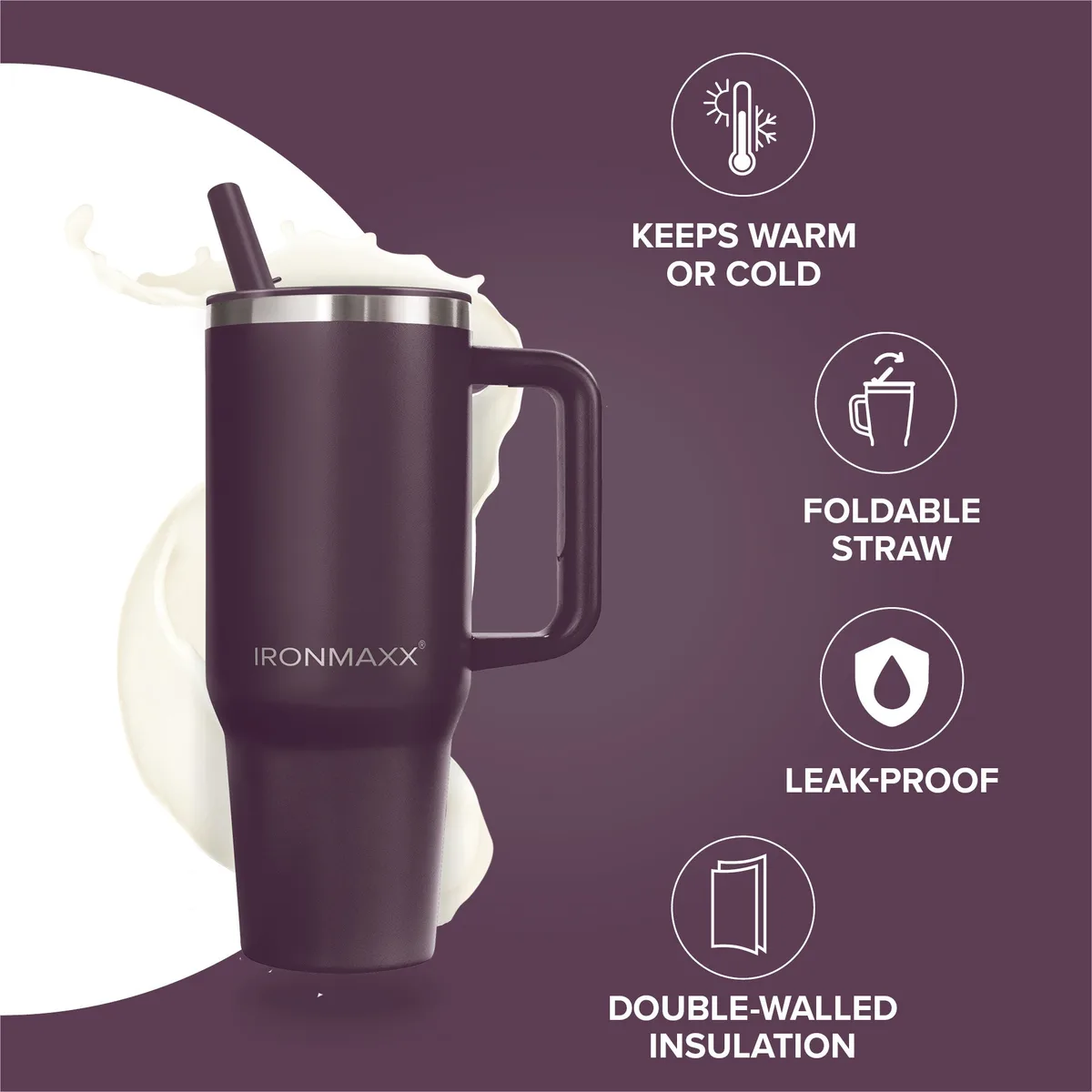 IronMaxx Cup V4.0 (1200ml) - Liquid Cherry – Bild 6