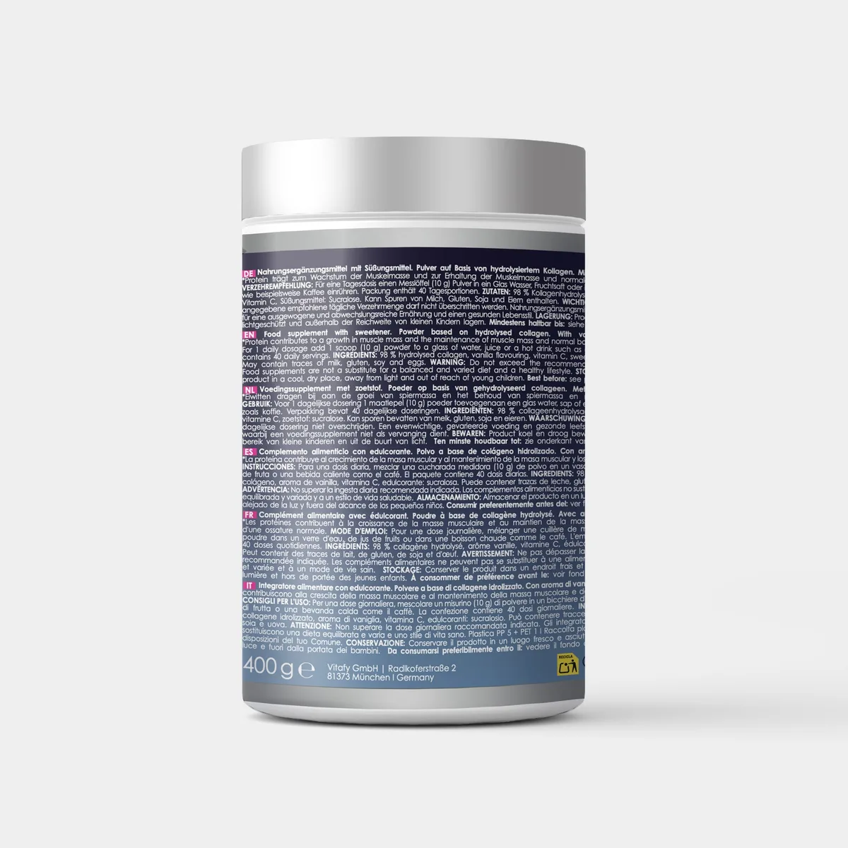 Kollagen Proteinpulver (400g) Schokolade – Bild 6