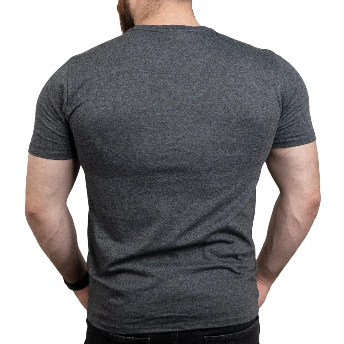 ZEC+ T-SHIRT MELANGE Blau / 2XL – Bild 6
