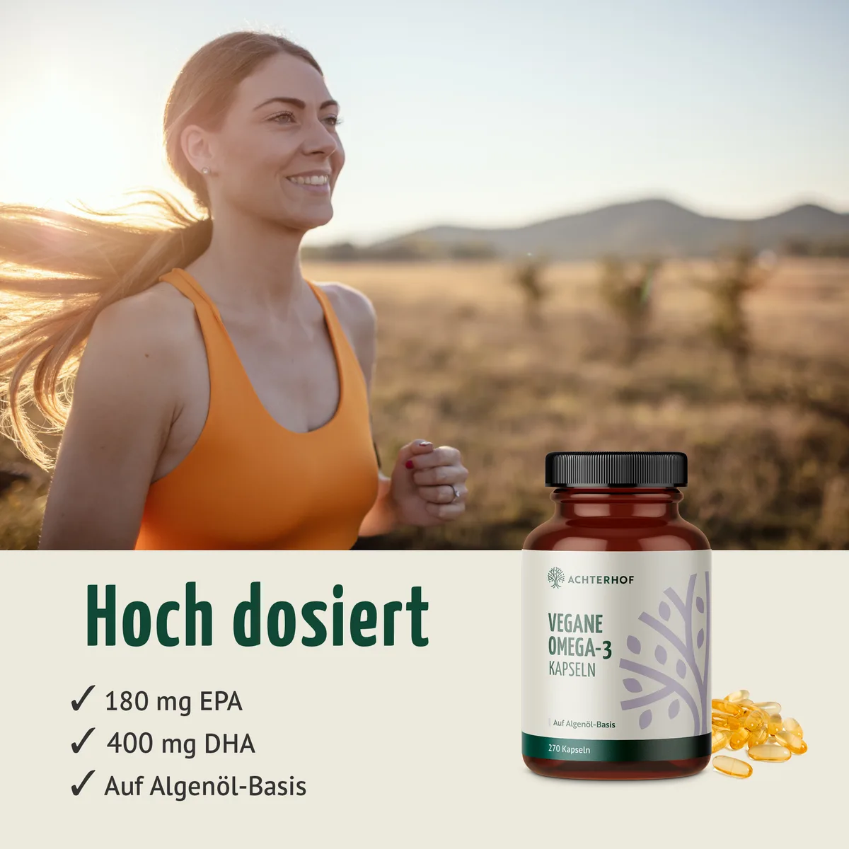 Vegane Omega-3 Kapseln (270 Kapseln) – Bild 3