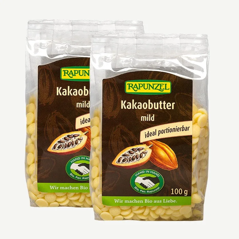 RAPUNZEL Bio Kakaobutter mild Mild / 100 g – Bild 2