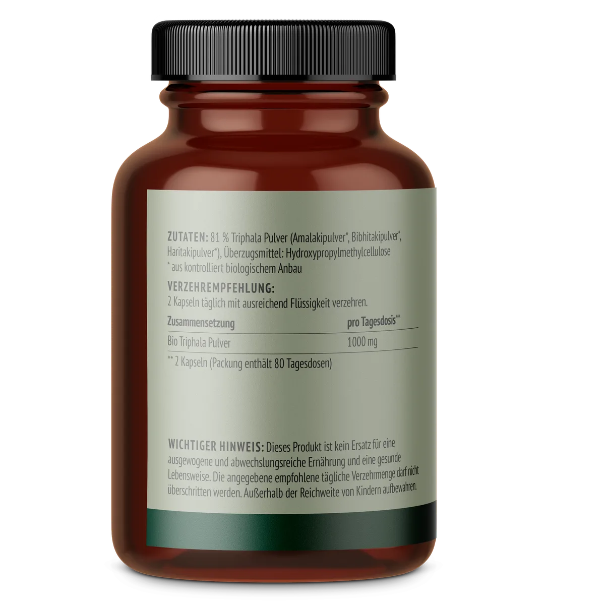 Triphala Kapseln Bio (160 Kapseln) – Bild 3
