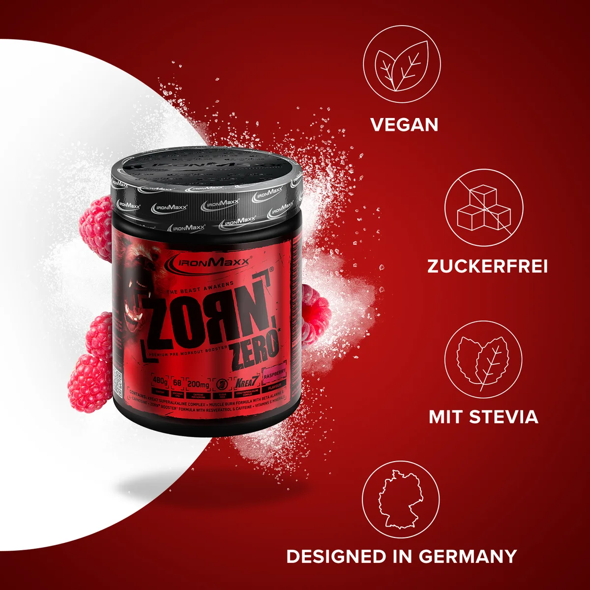 Zorn® Pulver (480g) - Himbeere – Bild 7