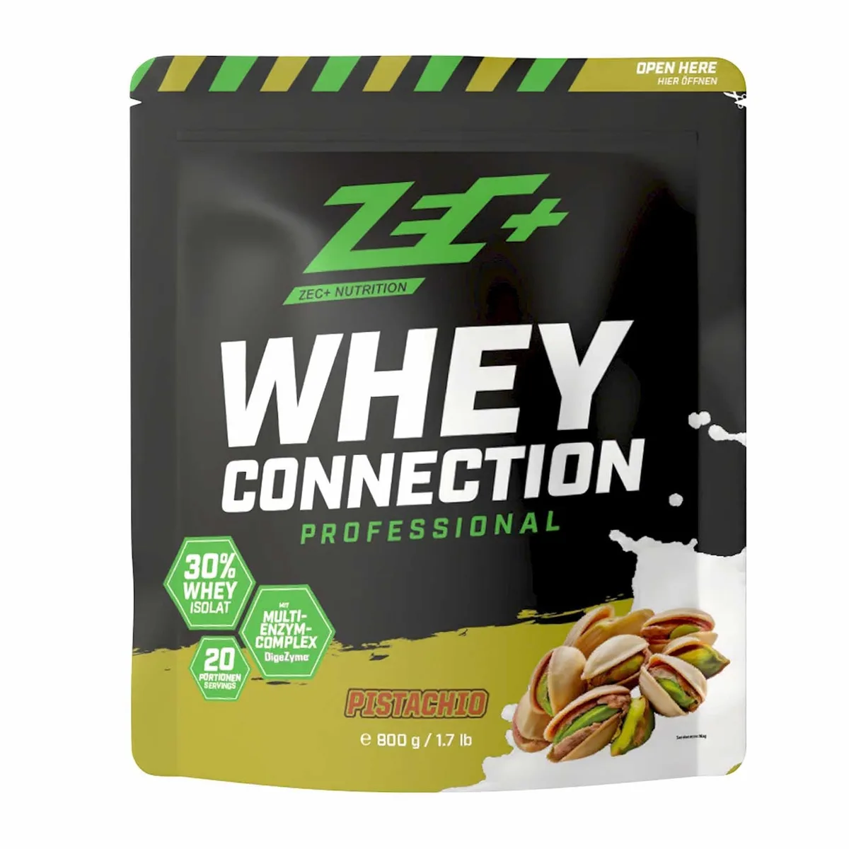 ZEC+ WHEY CONNECTION PROFESSIONAL 800g 800g / Schoko-Erdnuss-Karamell – Bild 5