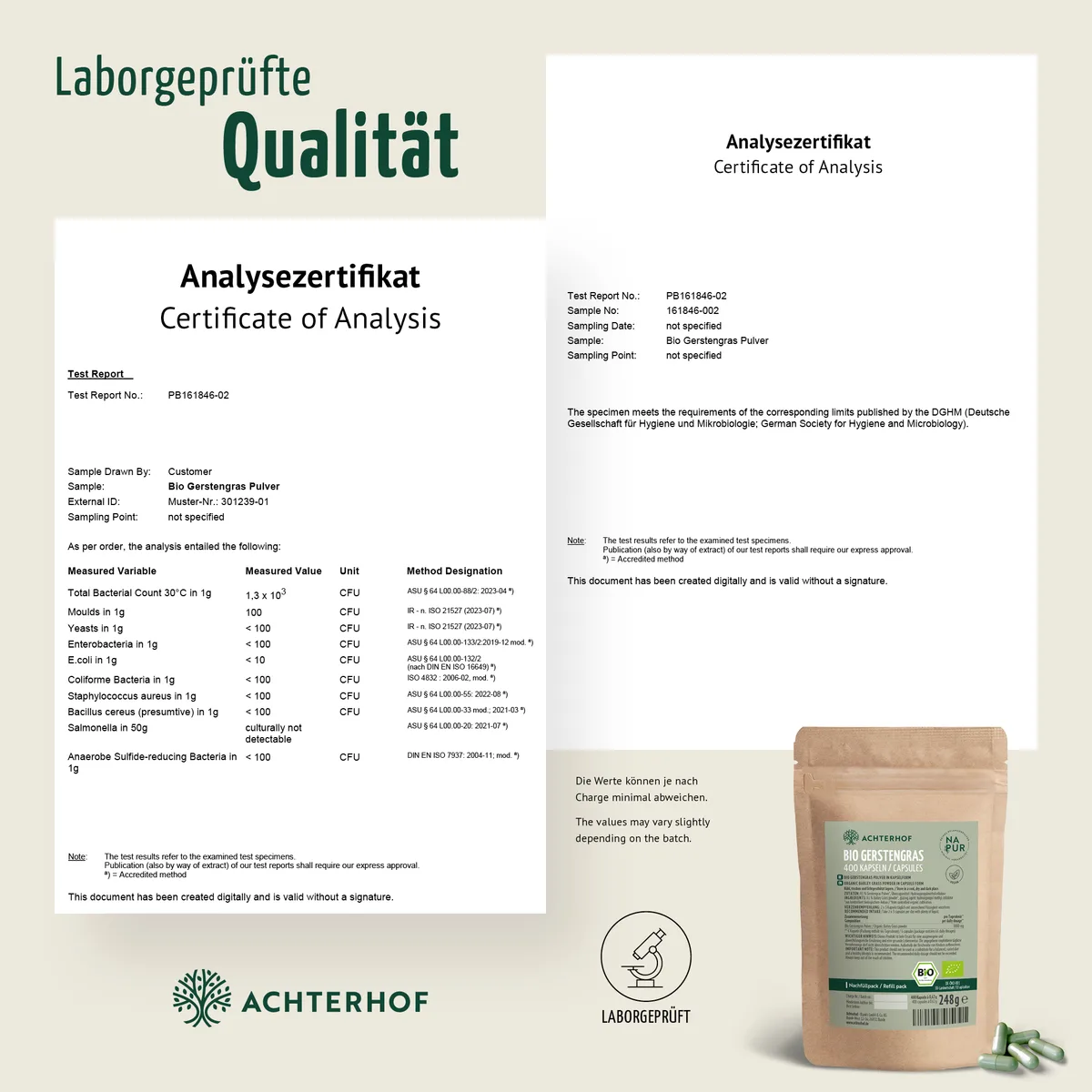 Bio Gerstengras Kapseln Nachfüllpack (400 Kapseln) – Bild 8