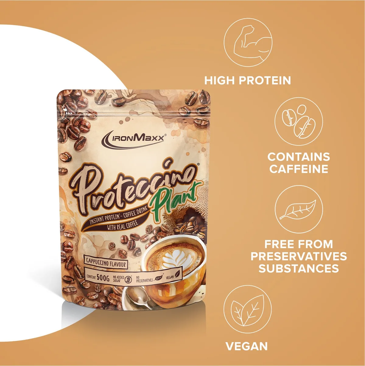 Proteccino Plant (500g) - Cappuccino – Bild 7