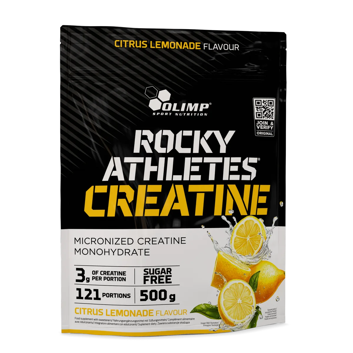 Rocky Athletes Creatine (500g) Citrus Lemon