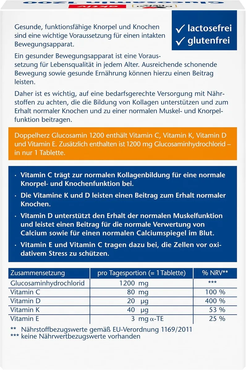 Glucosamin 1200 (30 Tabletten) – Bild 2