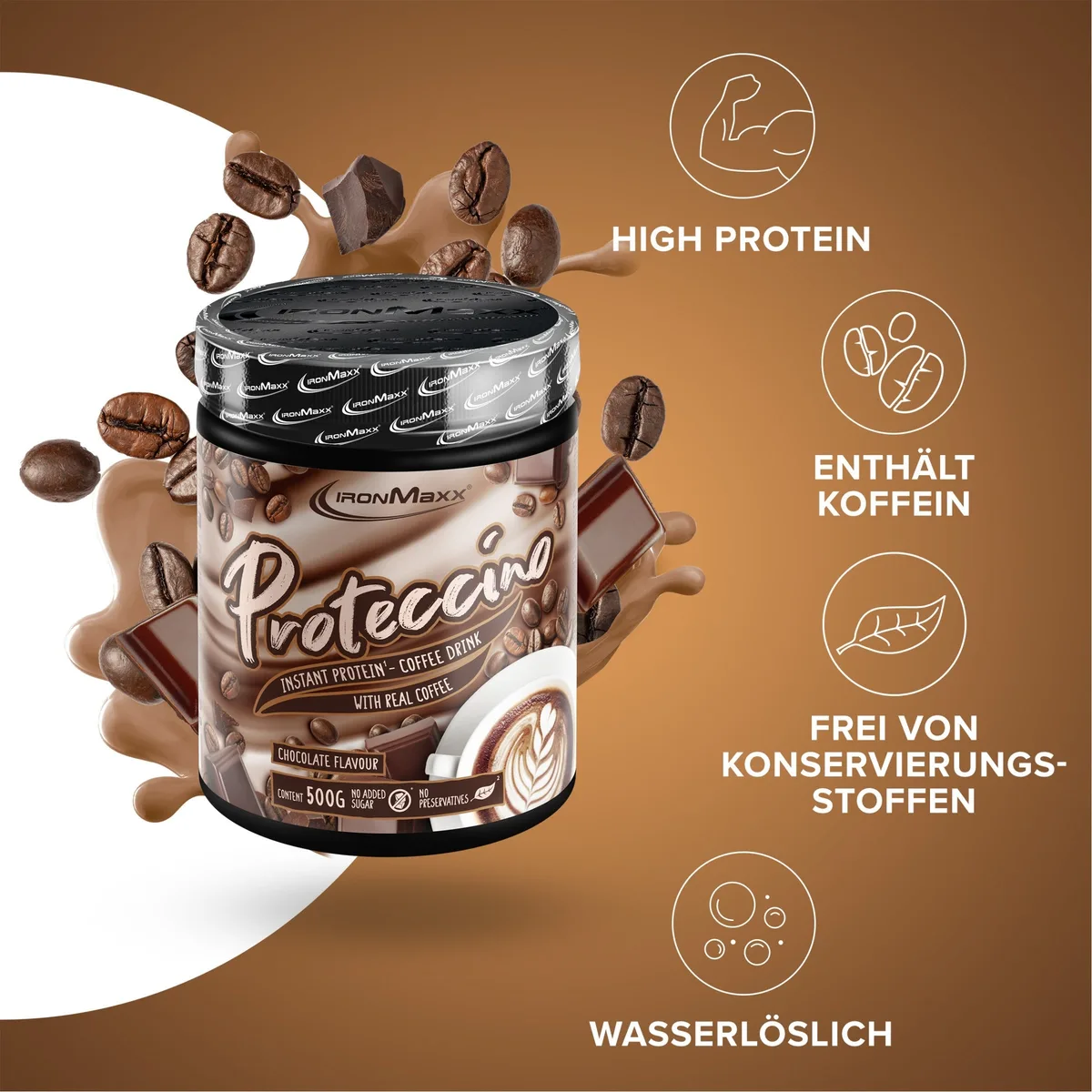 Proteccino (500g) - Chocolate – Bild 8
