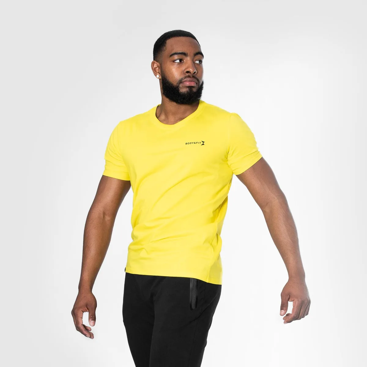 Essential casual T-shirt Geel / L
