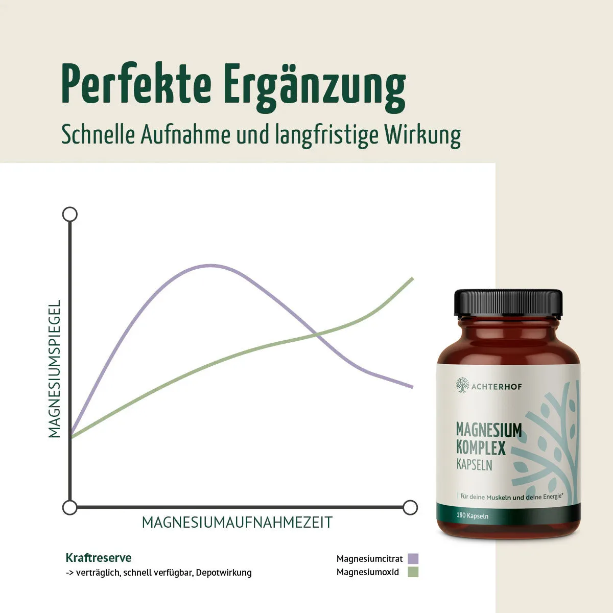 Magnesium Komplex (180 Kapseln) – Bild 2
