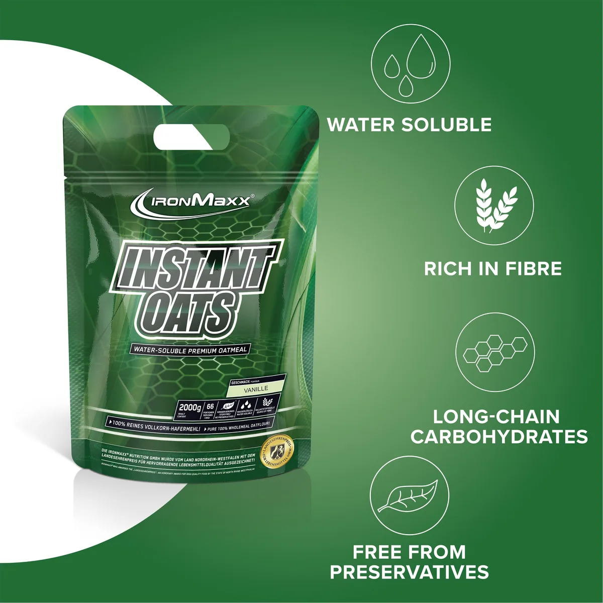 Instant Oats (2000g) - Vanille – Bild 8