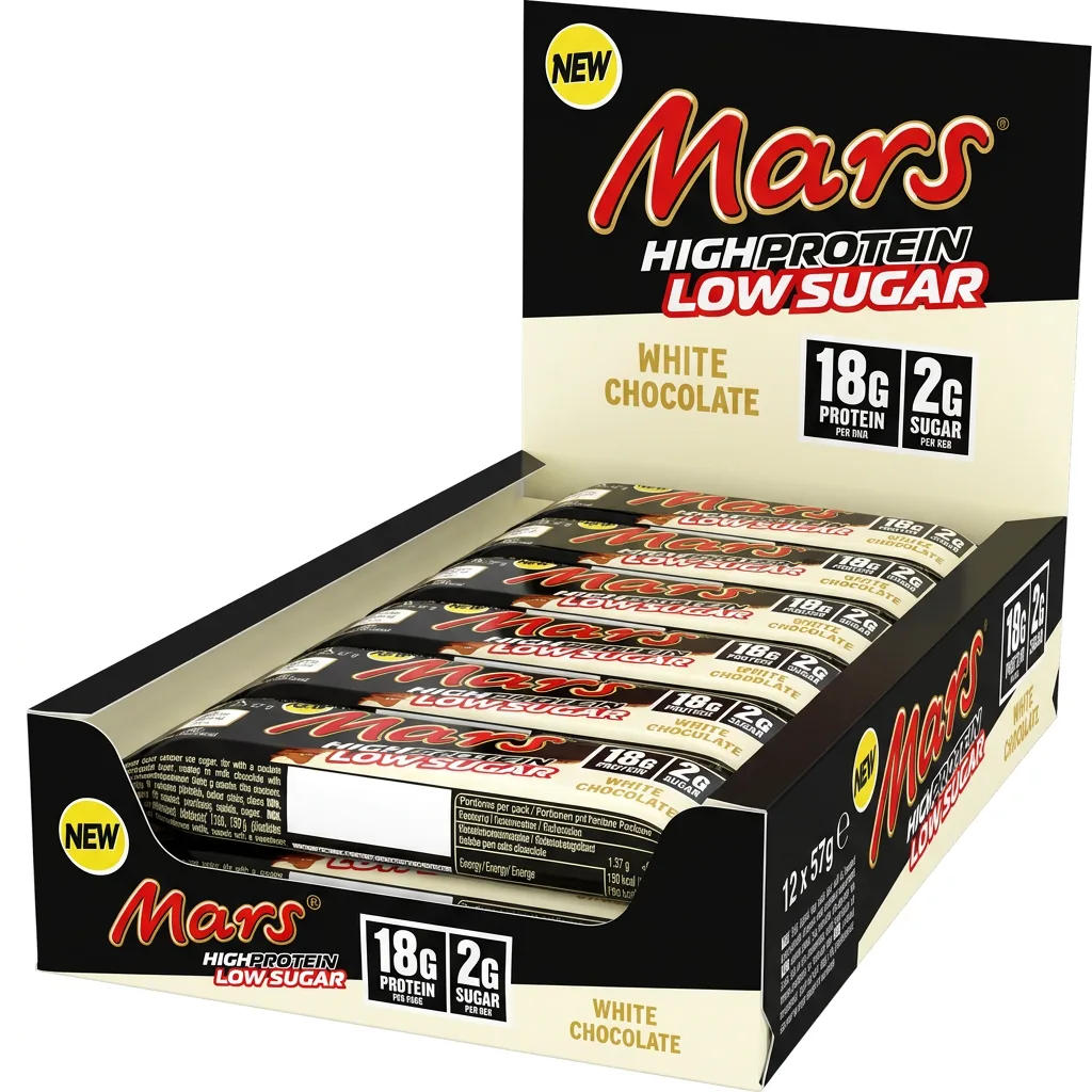 Mars HiProtein Low Sugar White Cocolate / 12x57g – Bild 3