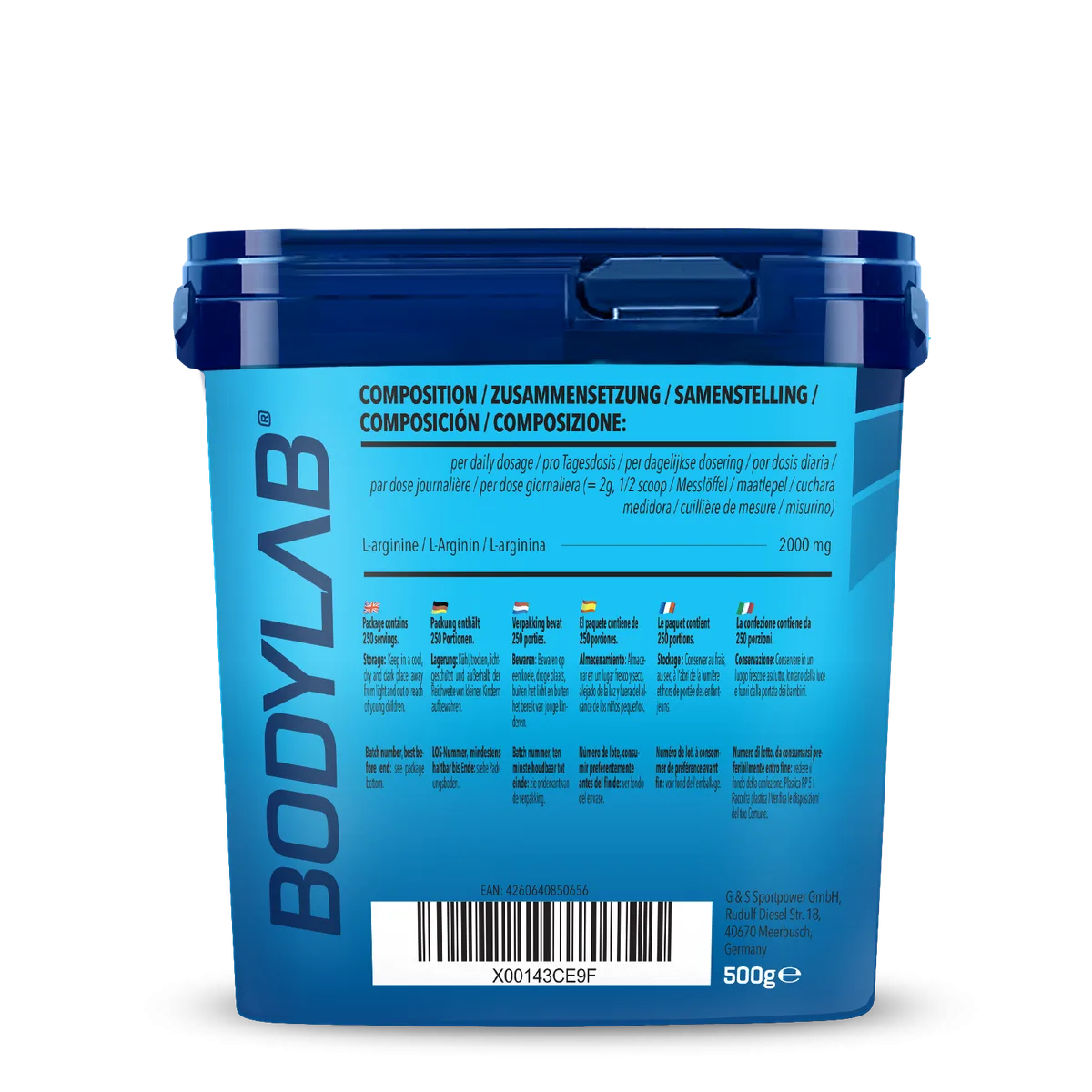 Arginine Powder (500g) – Bild 4