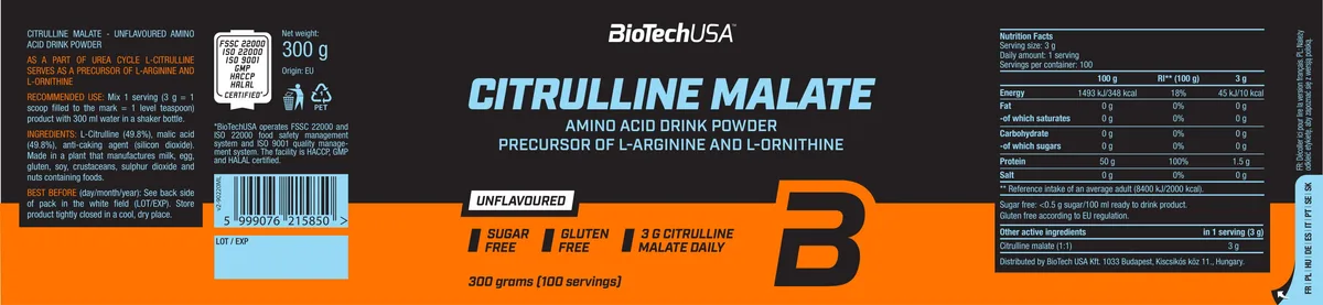 Citrulline Malate (300g) Grüner Apfel – Bild 5