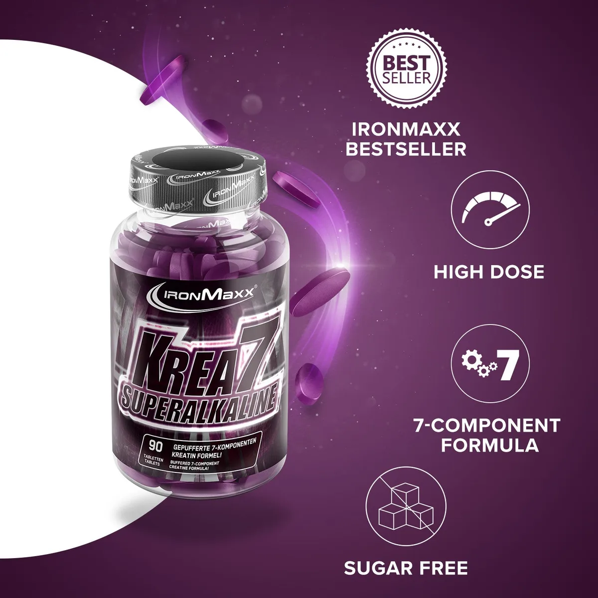 Krea7 Superalkaline - 90 Tabletten – Bild 7