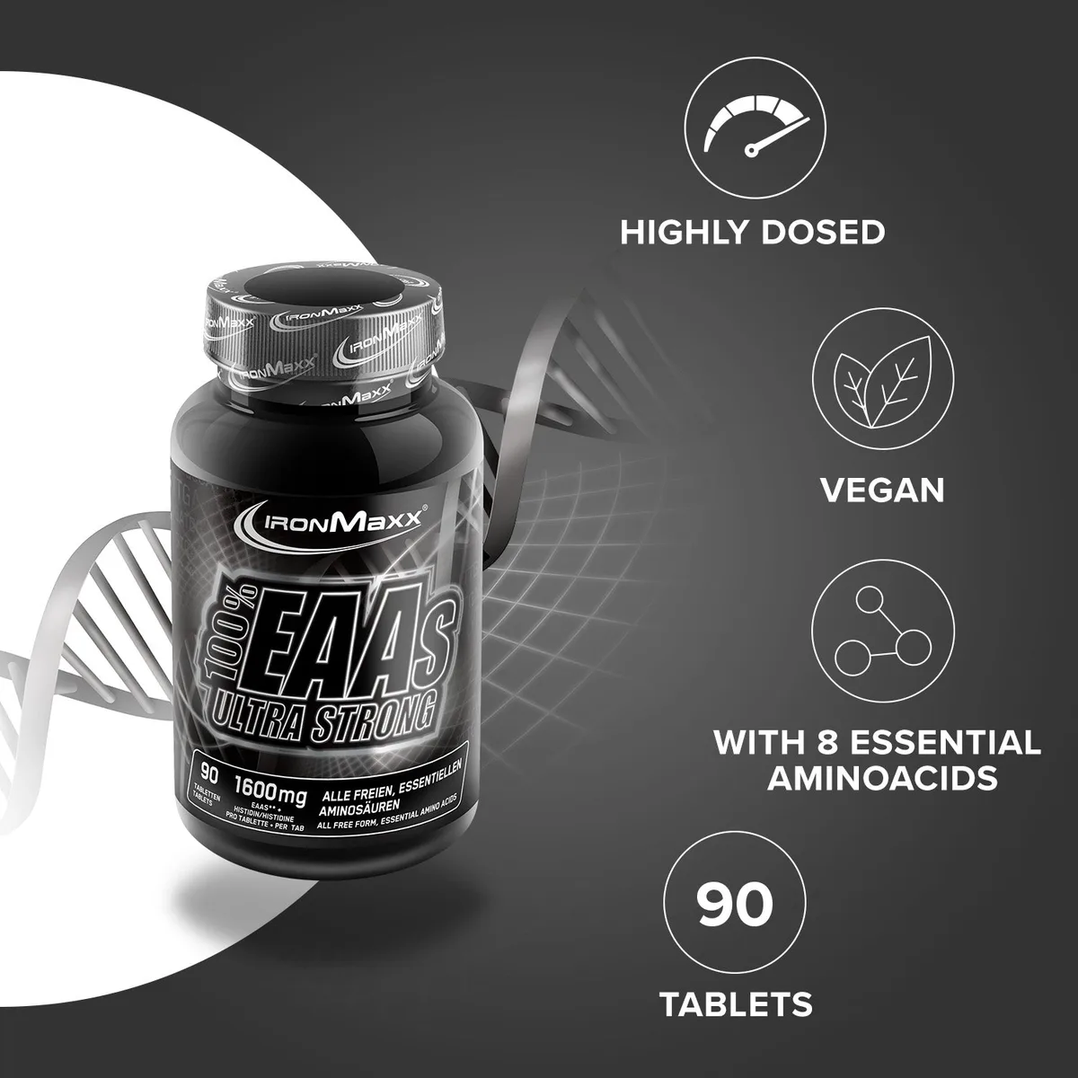 100% EAAs Ultra Strong - 90 Tabletten – Bild 7