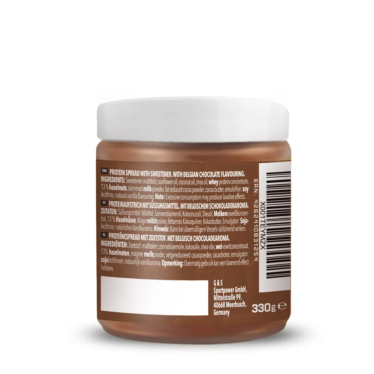 Protein Spread Belgian Chocolate Flavouring (330g) – Bild 3