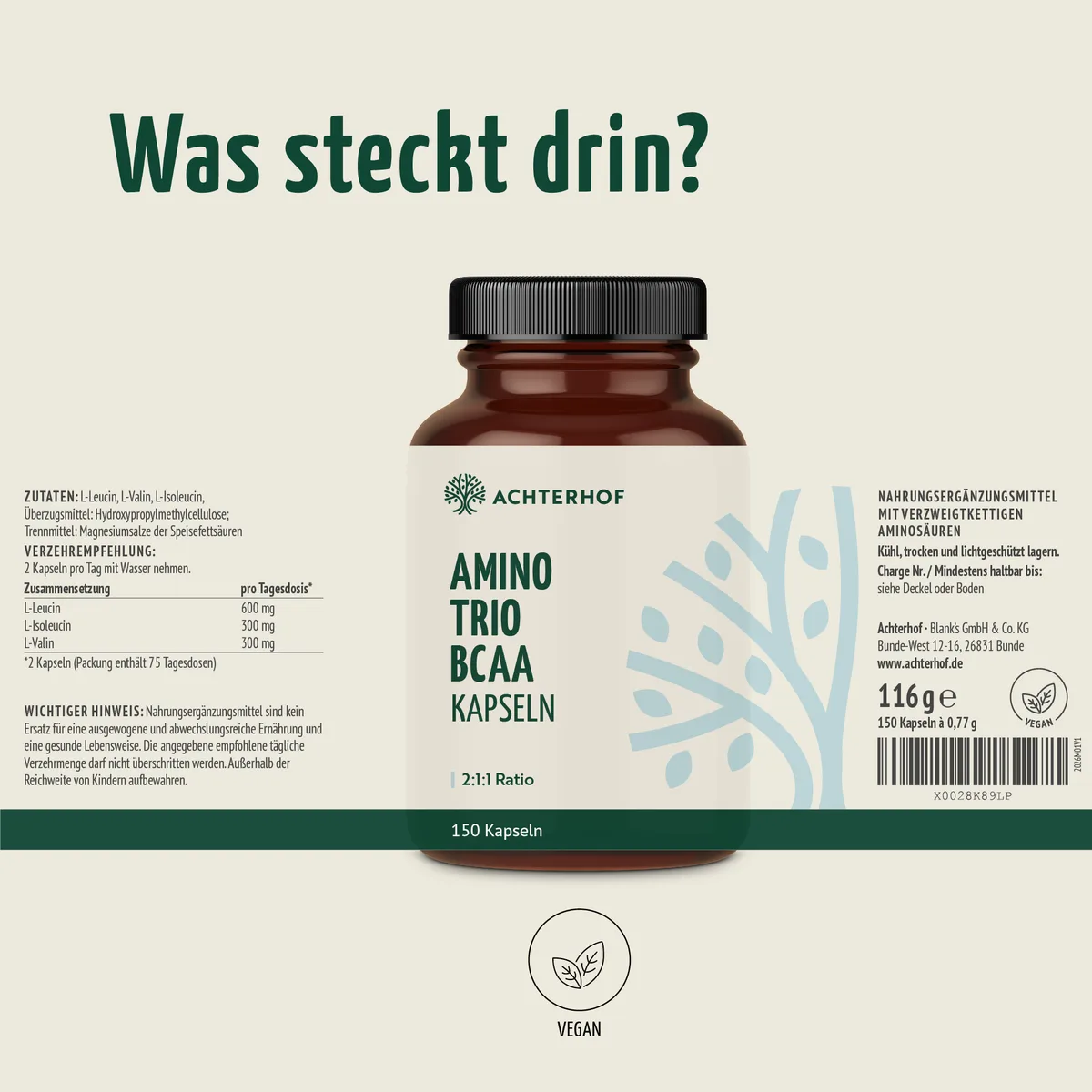 BCAA (120 Kapseln) – Bild 7