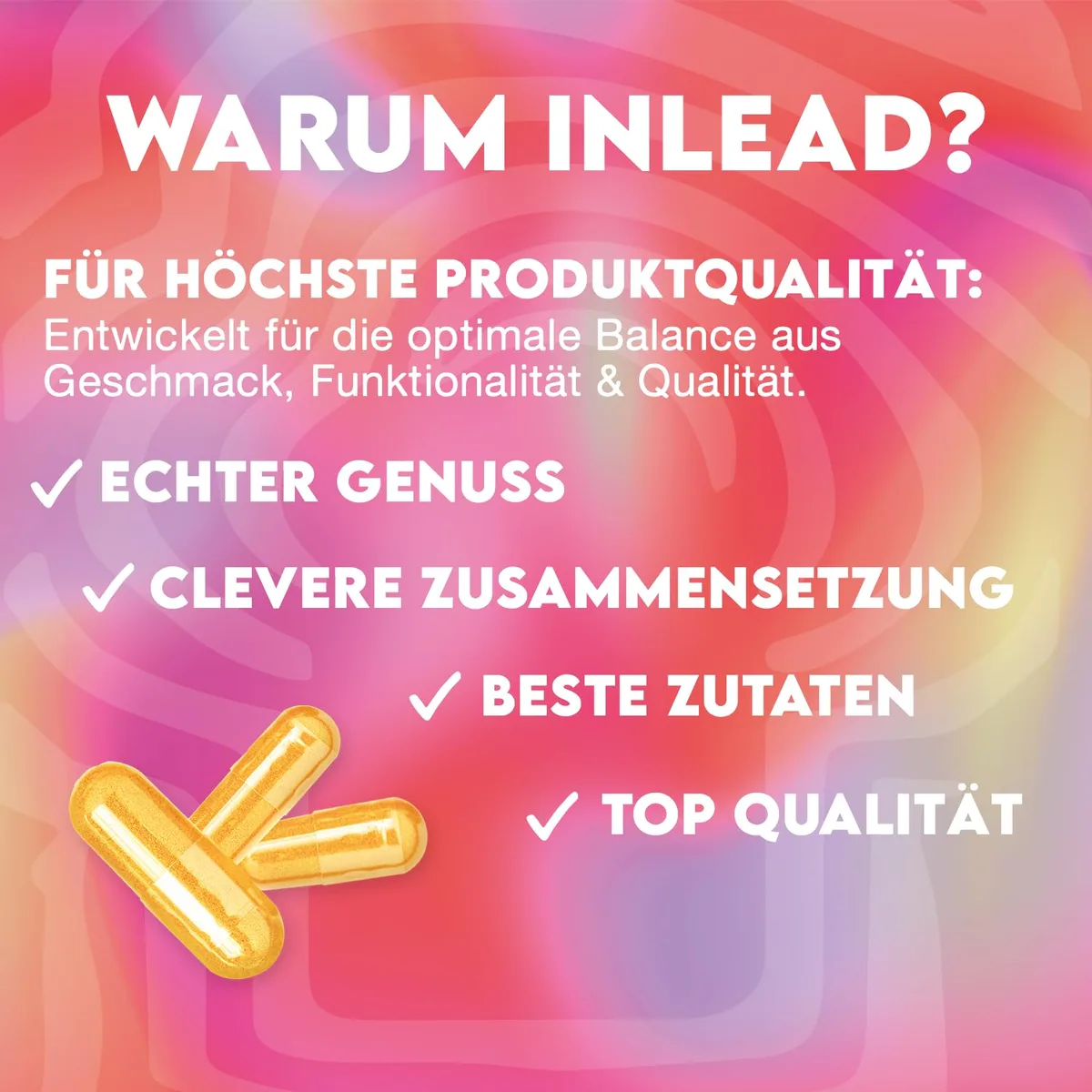 INLEAD - Vitamin B Complex mit Bioaktiven Formen & Quatrefolic | Alle essentiellen B-Vitamine in einer Kapsel pro Tag | Vegan - 120 Kapseln – Bild 5