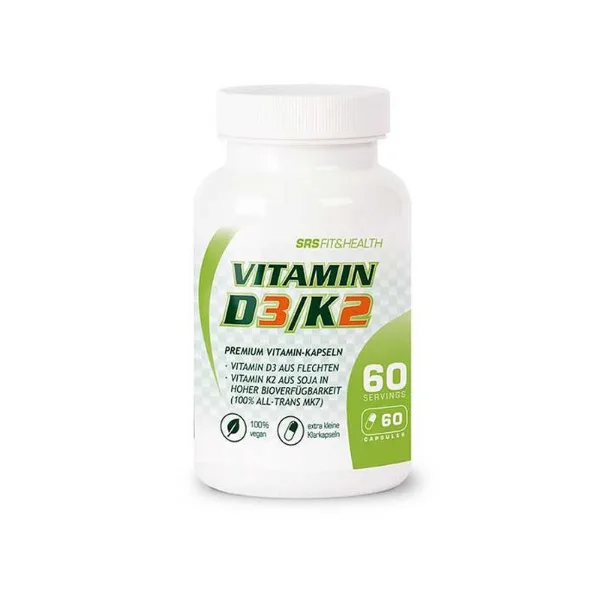 SRS Muscle Vitamin D3/K2, 60 Kaps.