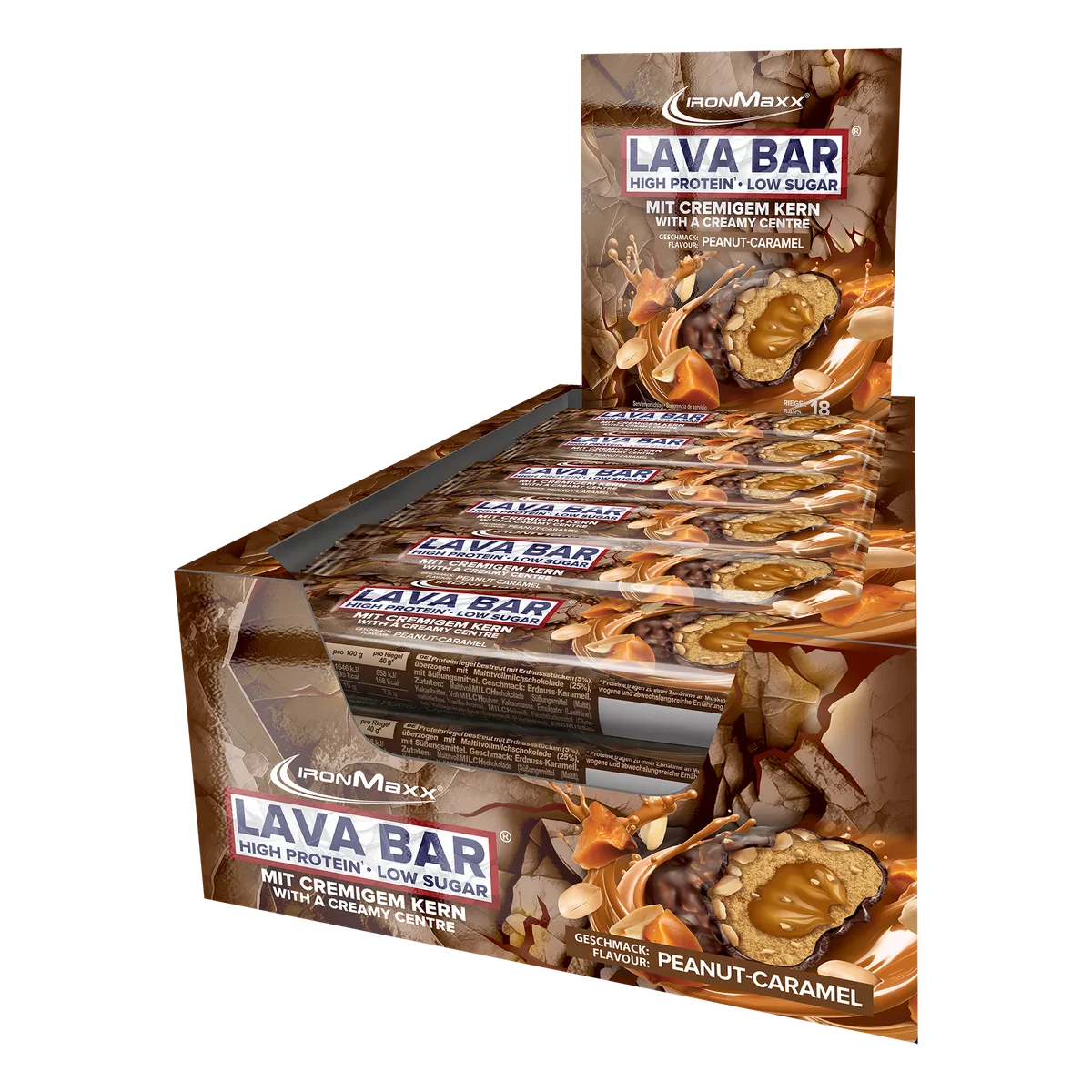 Lava Bar Protein Riegel (18x40g) - Peanut Caramel