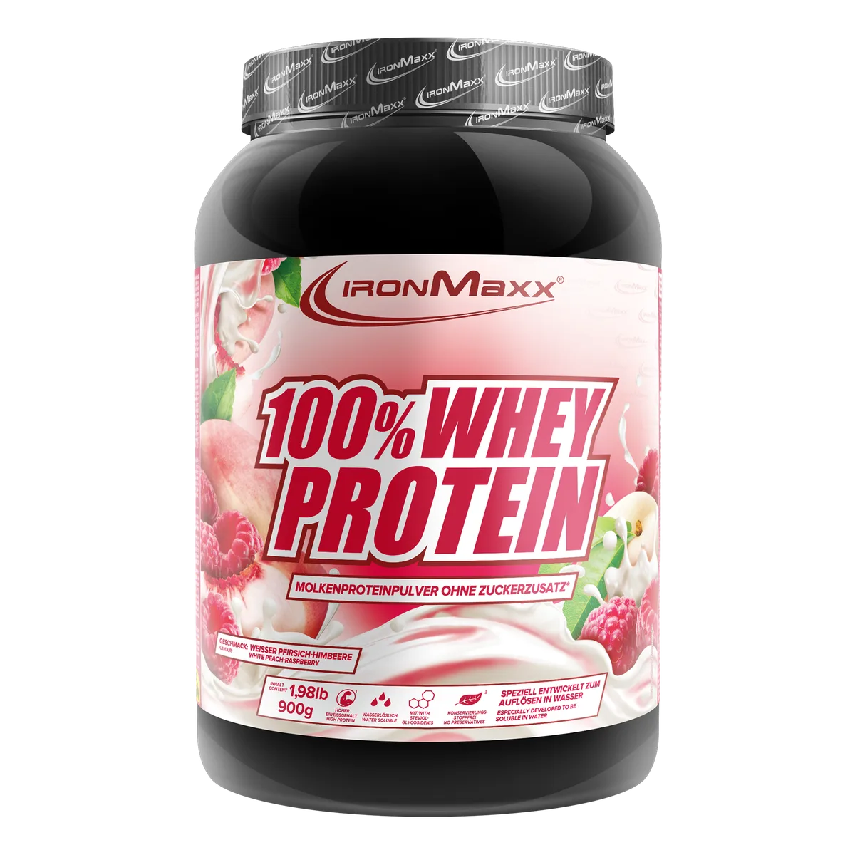 100% Whey Protein (900g) - White Peach Raspberry