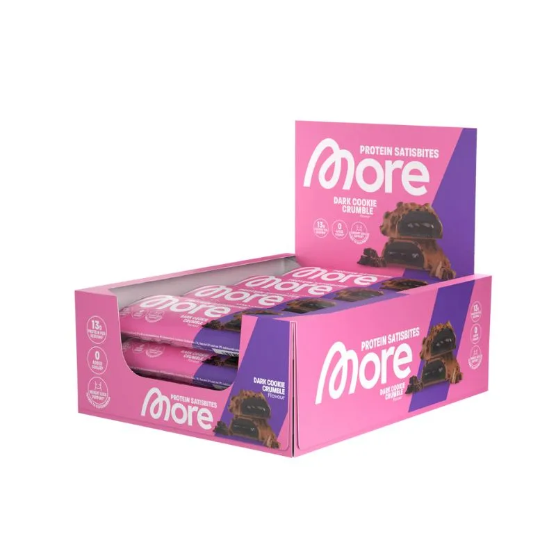 More Protein Satisbites 12 x 2x25g BOX / Milk Chocolate Pistachio – Bild 8