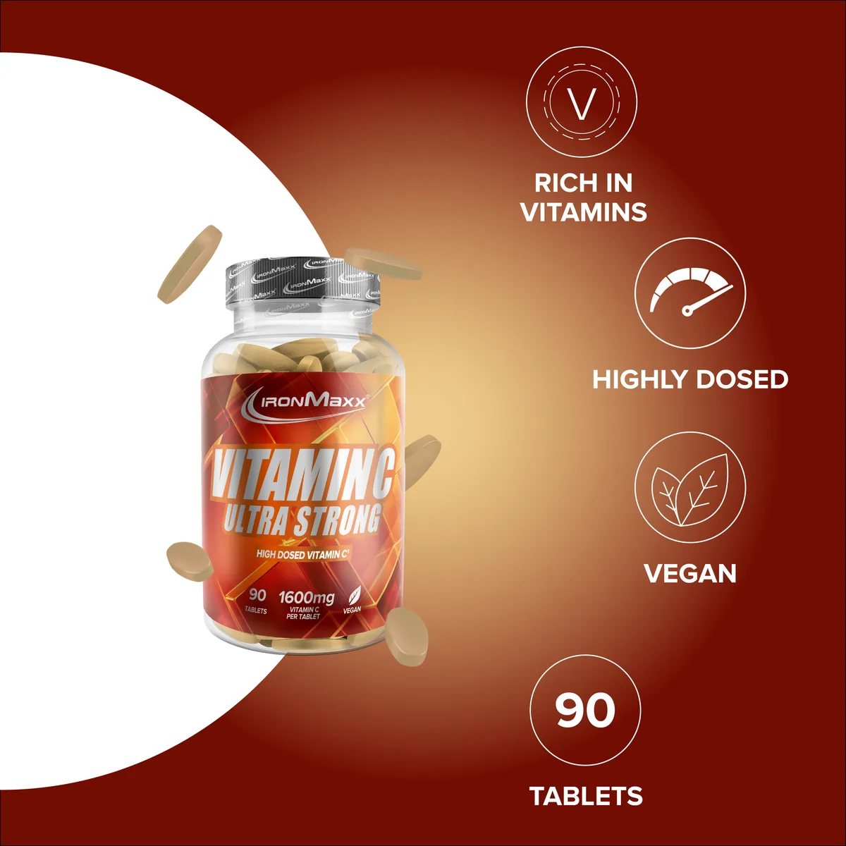Vitamin C Ultra Strong - 90 Tabletten – Bild 2