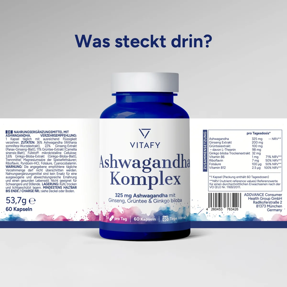 Ashwagandha Komplex (60 Kapseln) – Bild 6