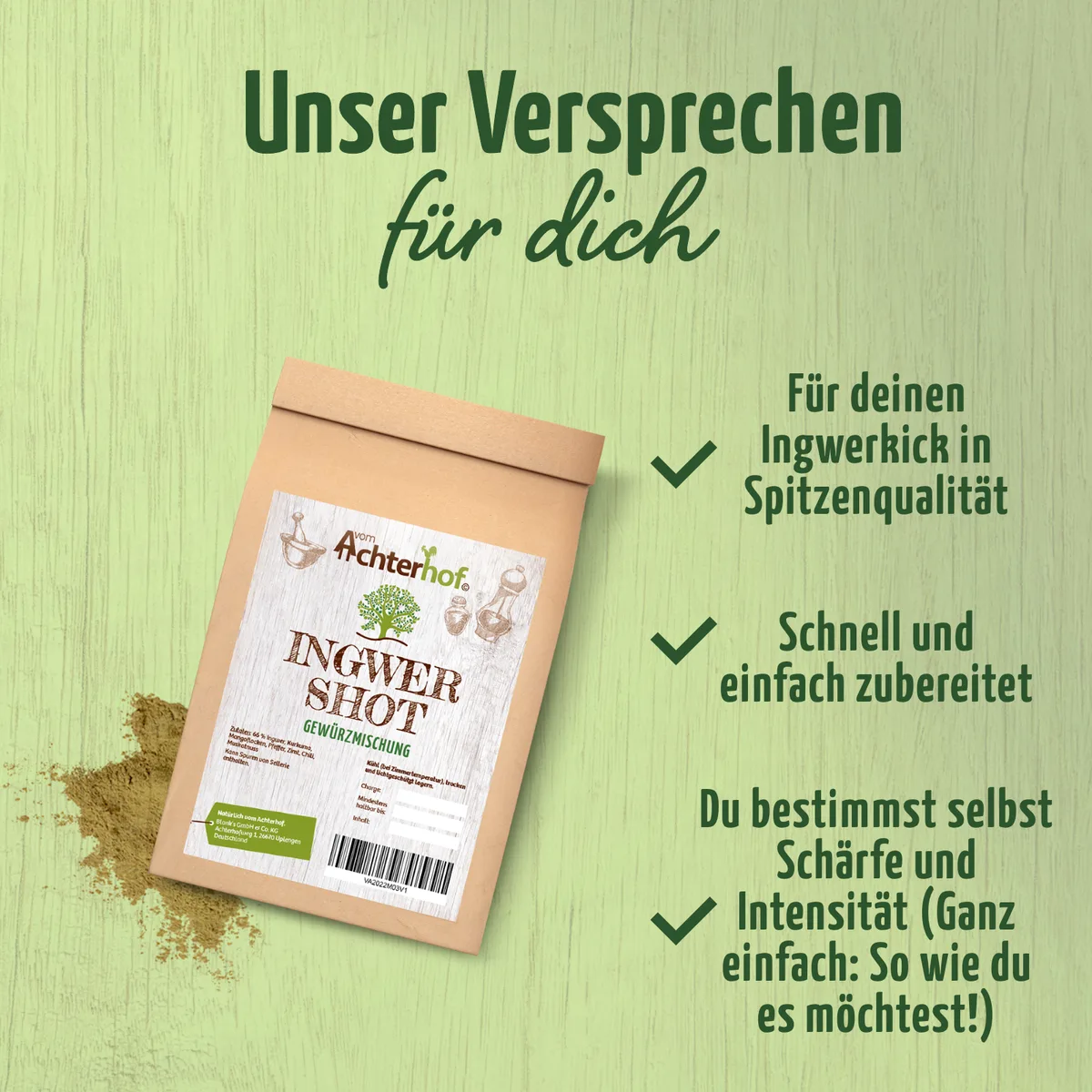 Ingwer Shot Gewürzmischung (100g) – Bild 5