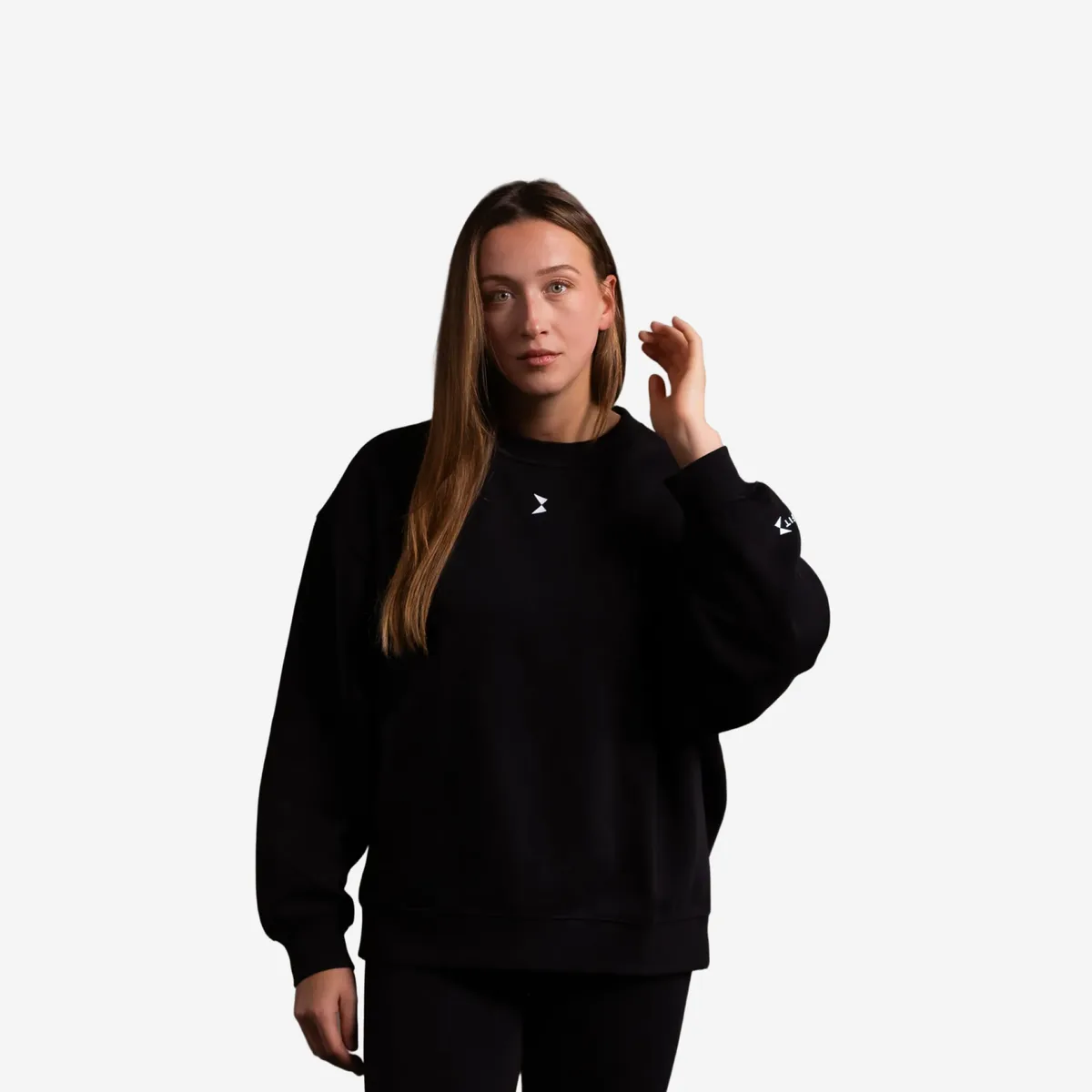 Women's Crew Neck Sweater Zwart / M – Bild 2