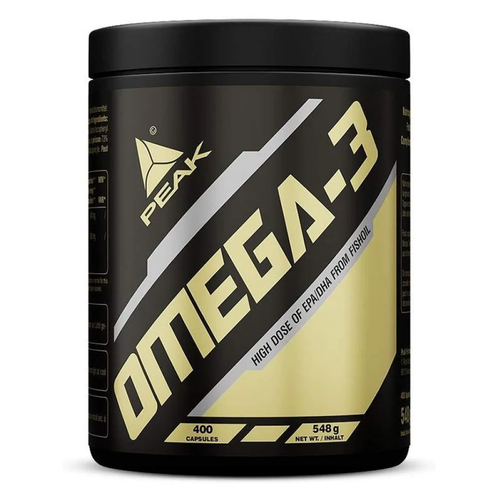 PEAK Omega-3-400 Kapseln I Fischöl I Fisch Öl I Softgelkapseln I hochkonzentriertes EPA und DHA I Triglycerid - Form I TG - Form I hohe Bioverfügbarkeit