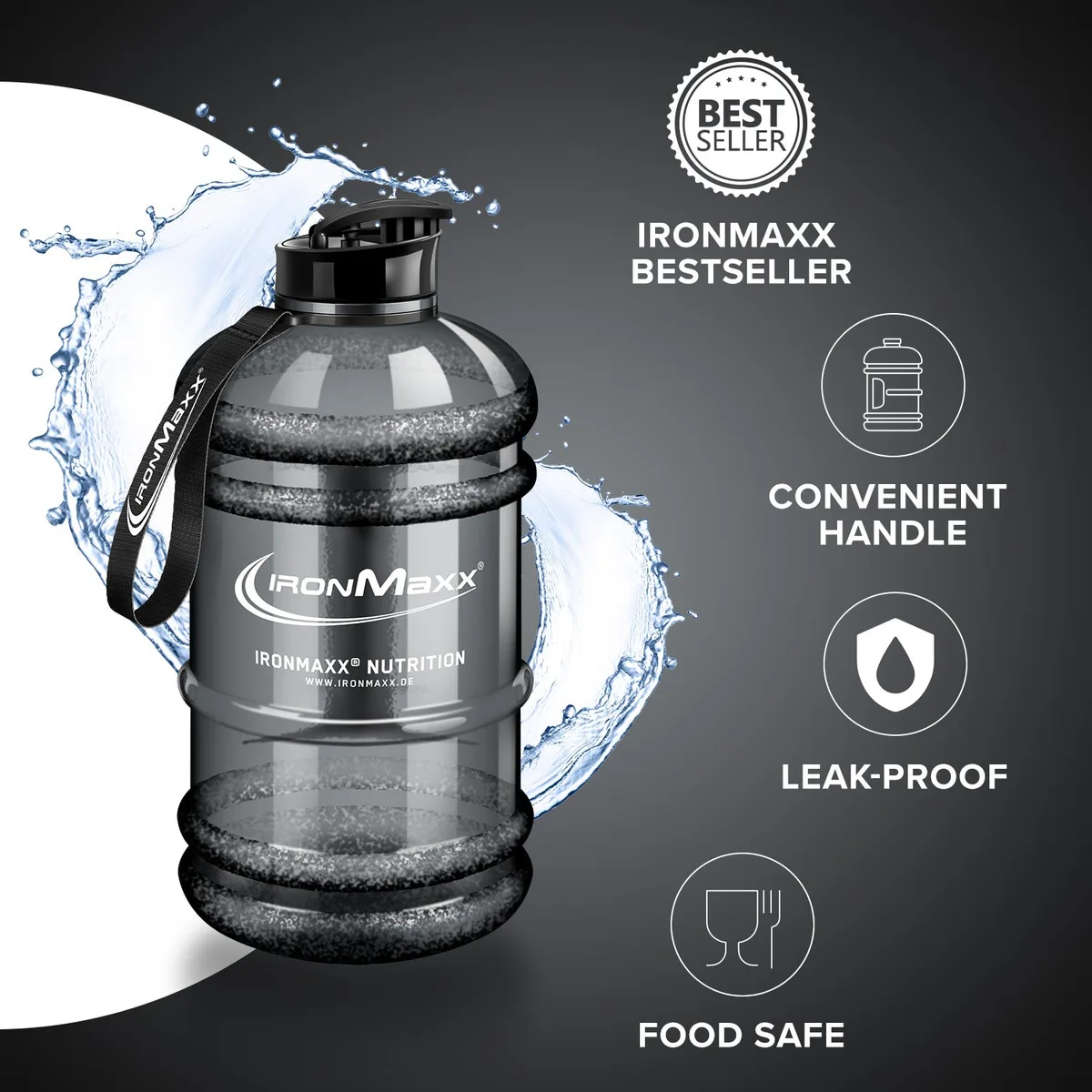 Water Gallon (2200ml) - Grau – Bild 3