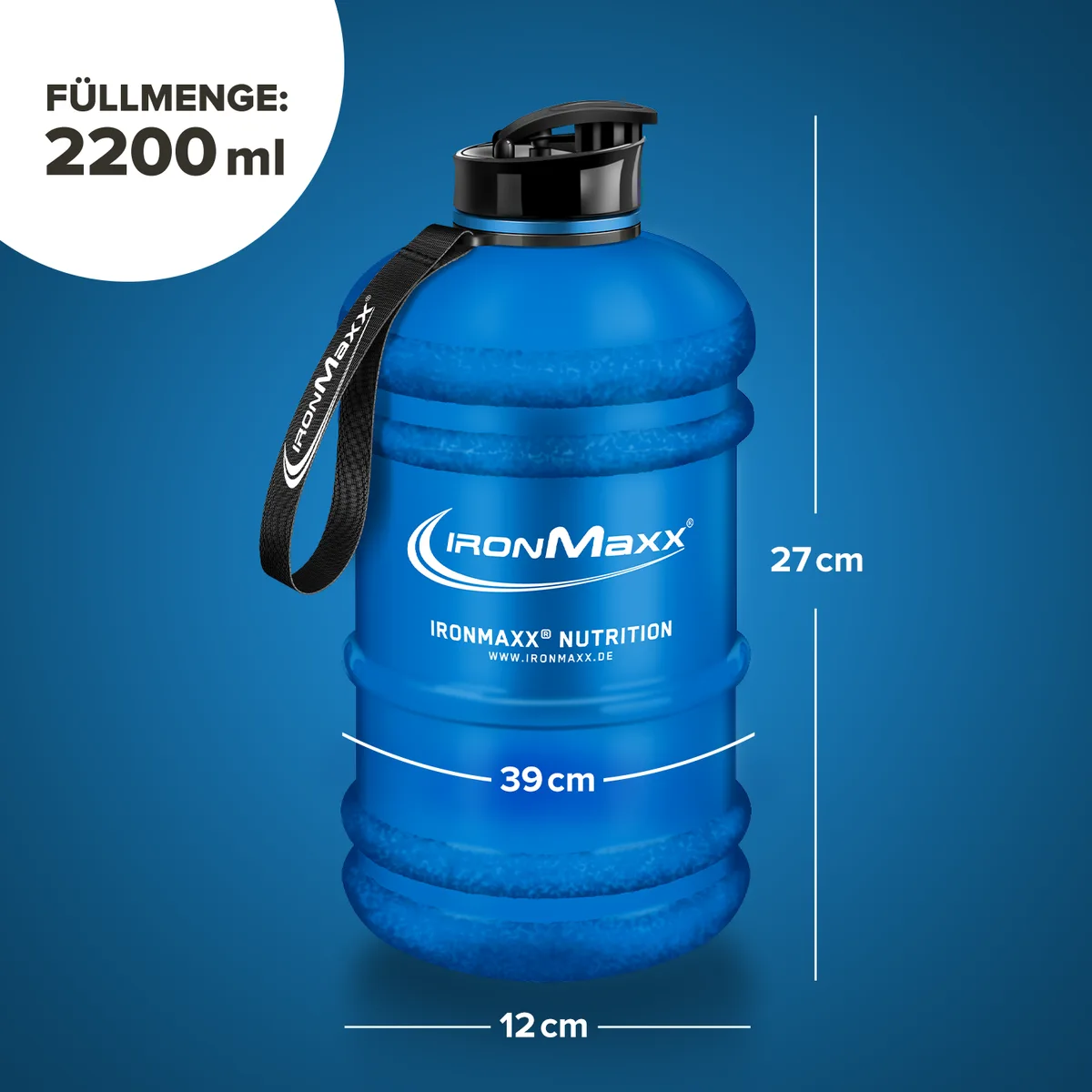 Water Gallon (2200ml) - Matt Blau – Bild 5