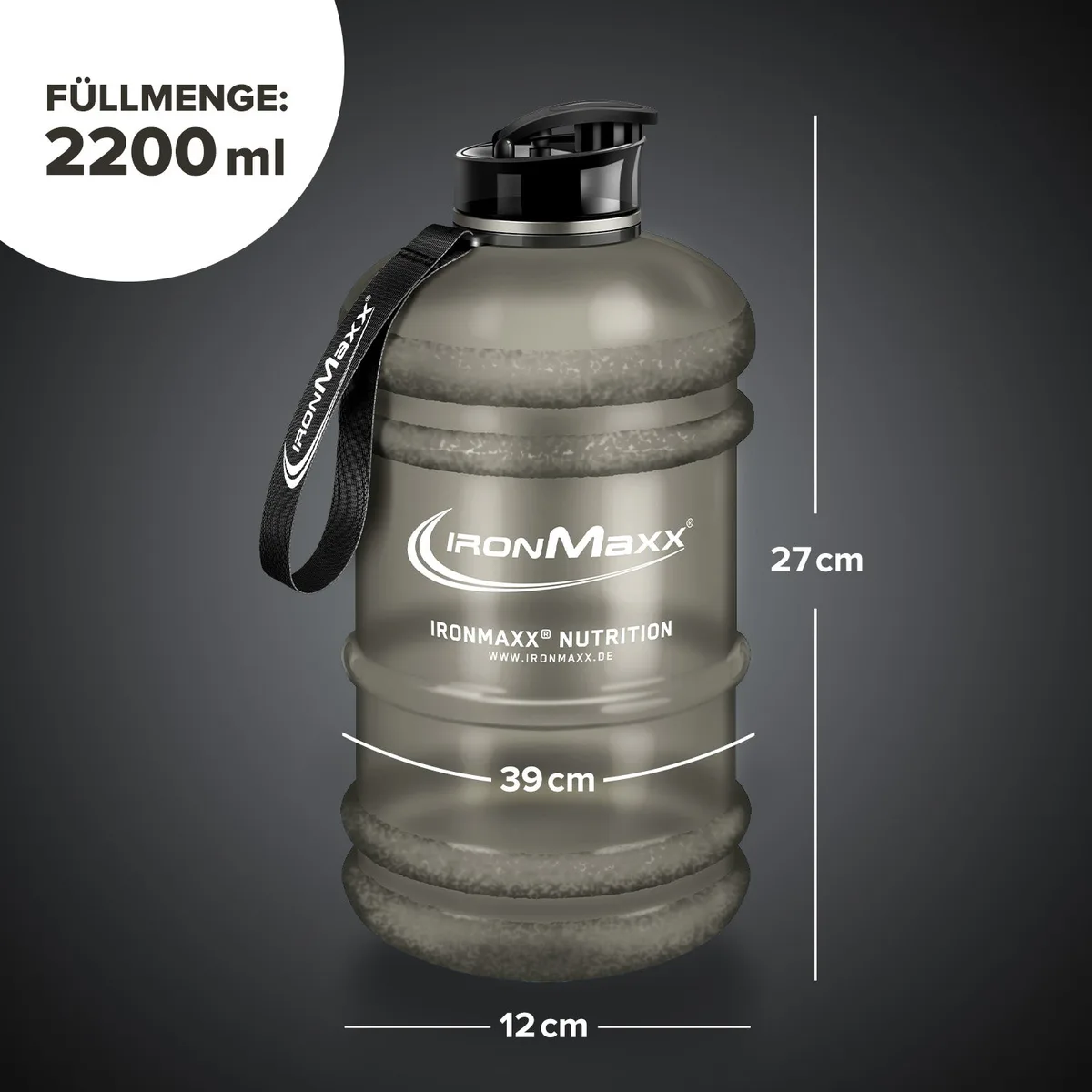Water Gallon (2200ml) - Matt Grau – Bild 8