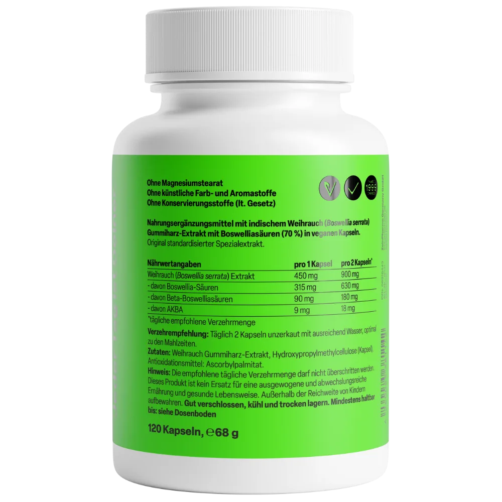 Weihrauch 450mg aus Indien (120 Kapseln) – Bild 2