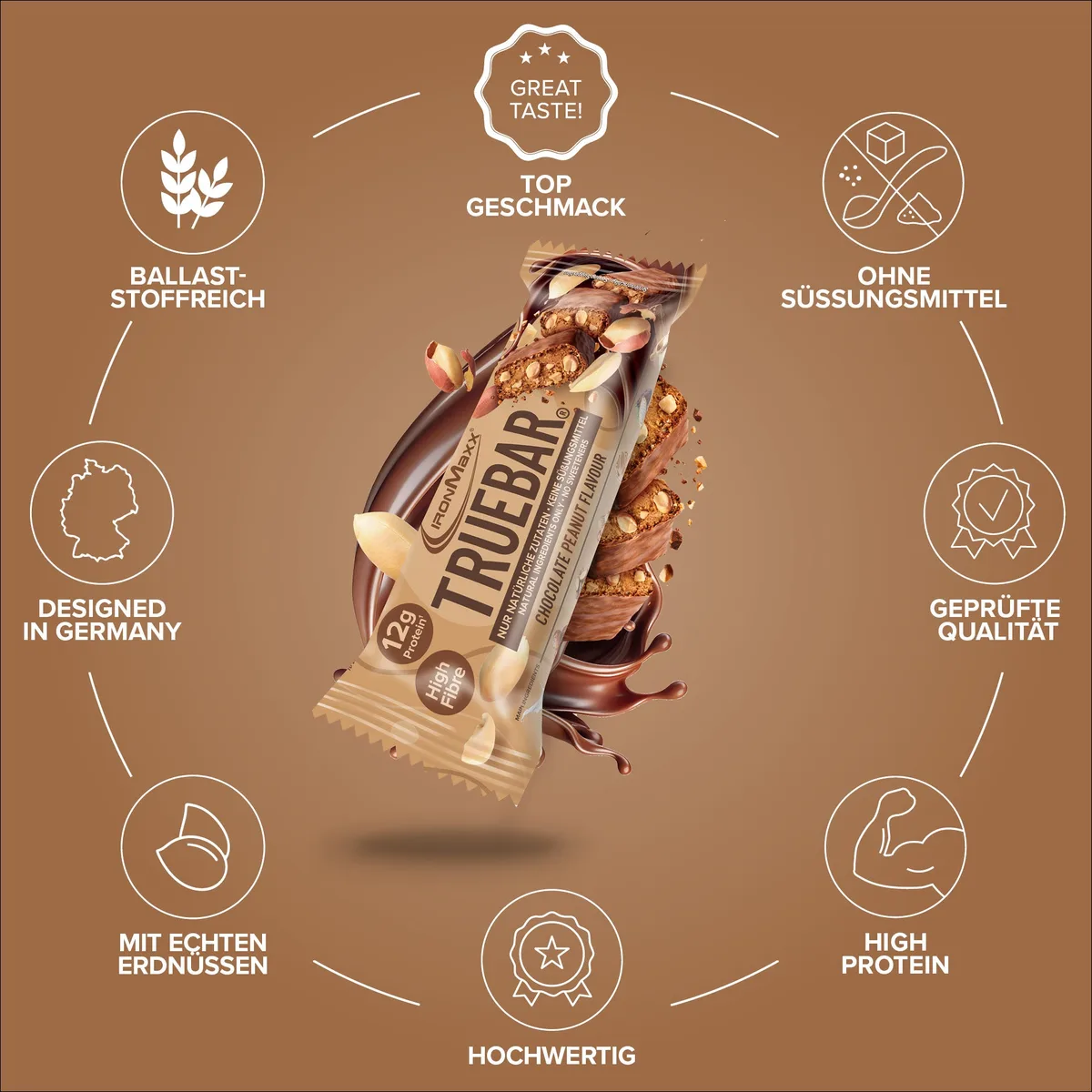 TrueBar® (45g) - Chocolate Peanut – Bild 5