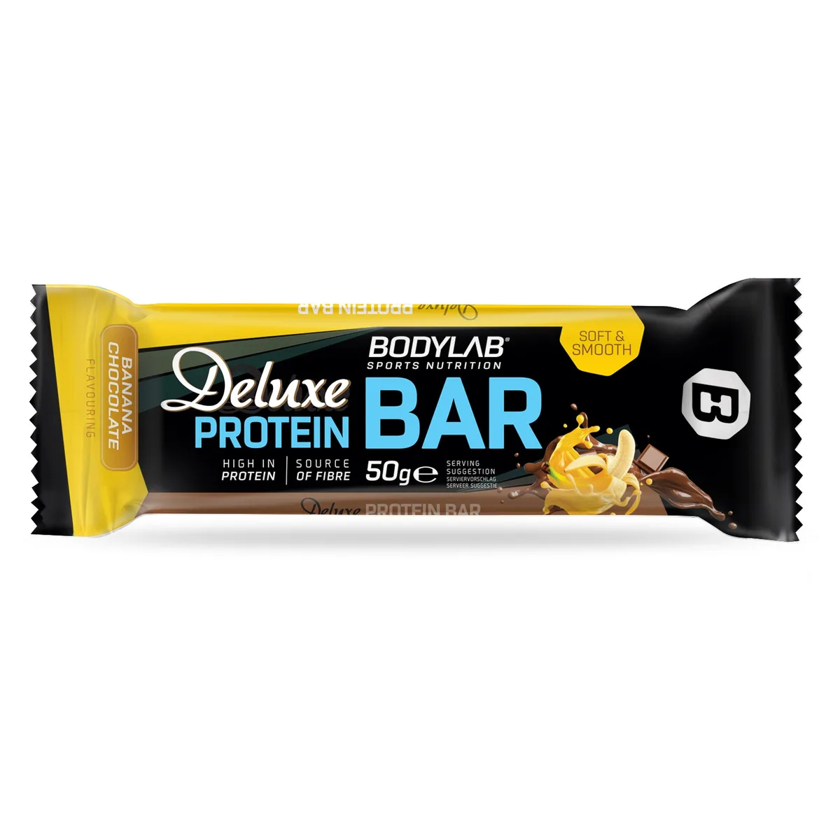 Deluxe Protein Bar (12x50g) Banana Chocolate Flavouring – Bild 4