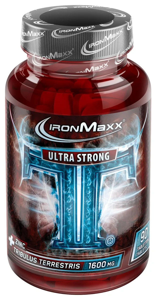 IronMaxx TT Ultra Strong Tribulus Terrestris - 90 Tabletten | 1600mg Tribulut Terrestris Extrakt pro Tablette | hochdosiert mit Zink